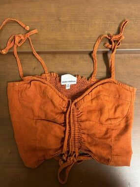 Orange tank top, size S